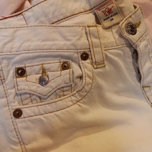 True Religion White Jeans 28